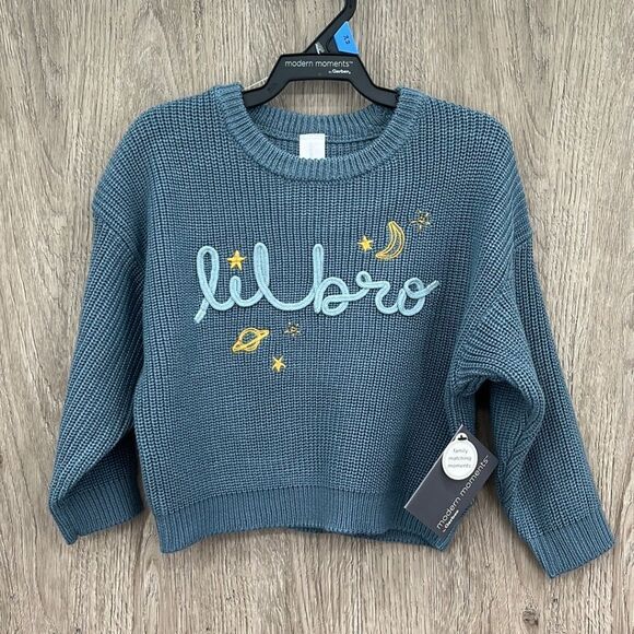 Gerber Other - Modern Moments by Gerber Baby Boy Little Bro Sweater Shirt Sizes 24 Months